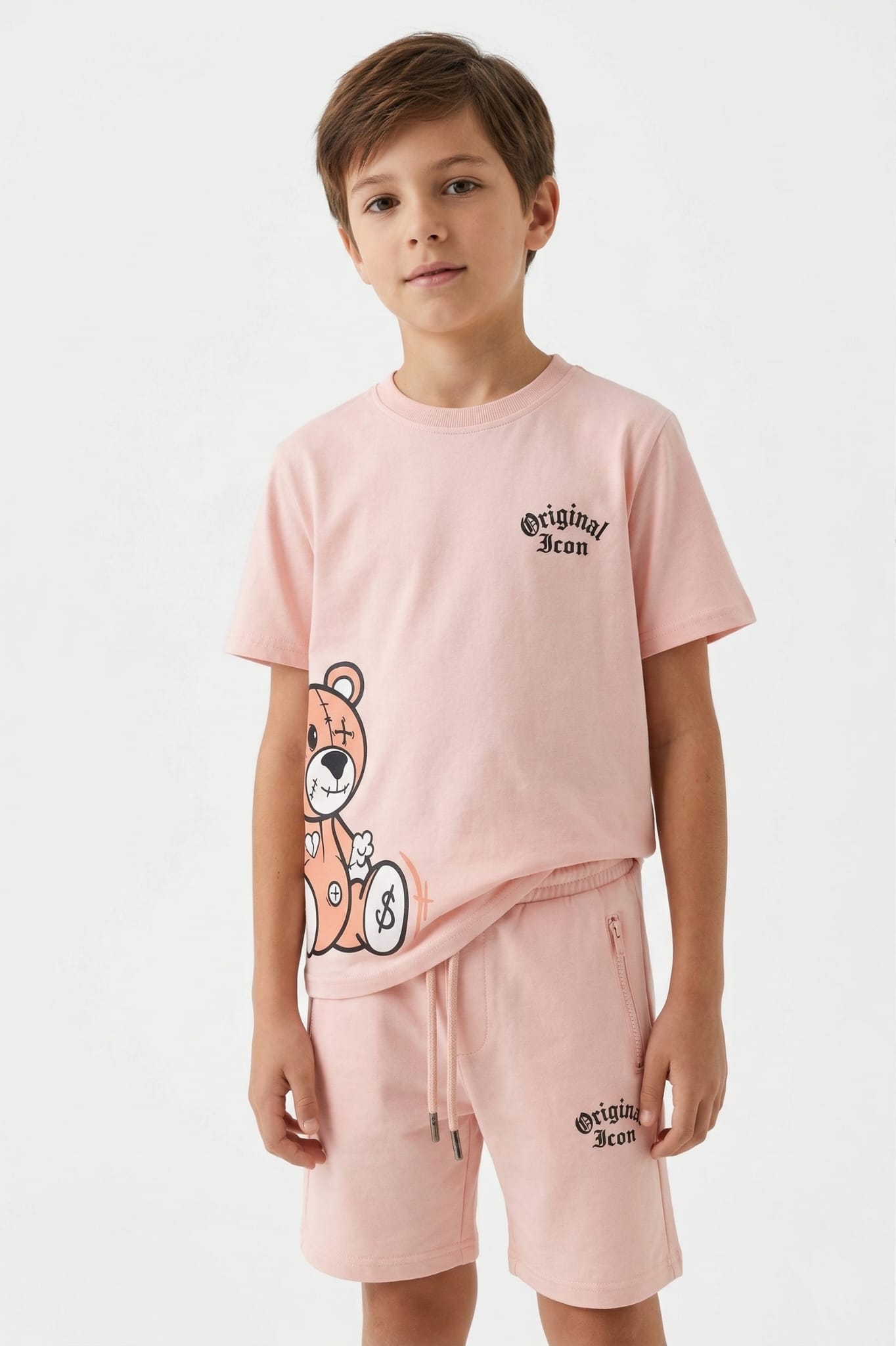 ICON Original Kids BL1044-9 – Roze – t-shirtset voor kids