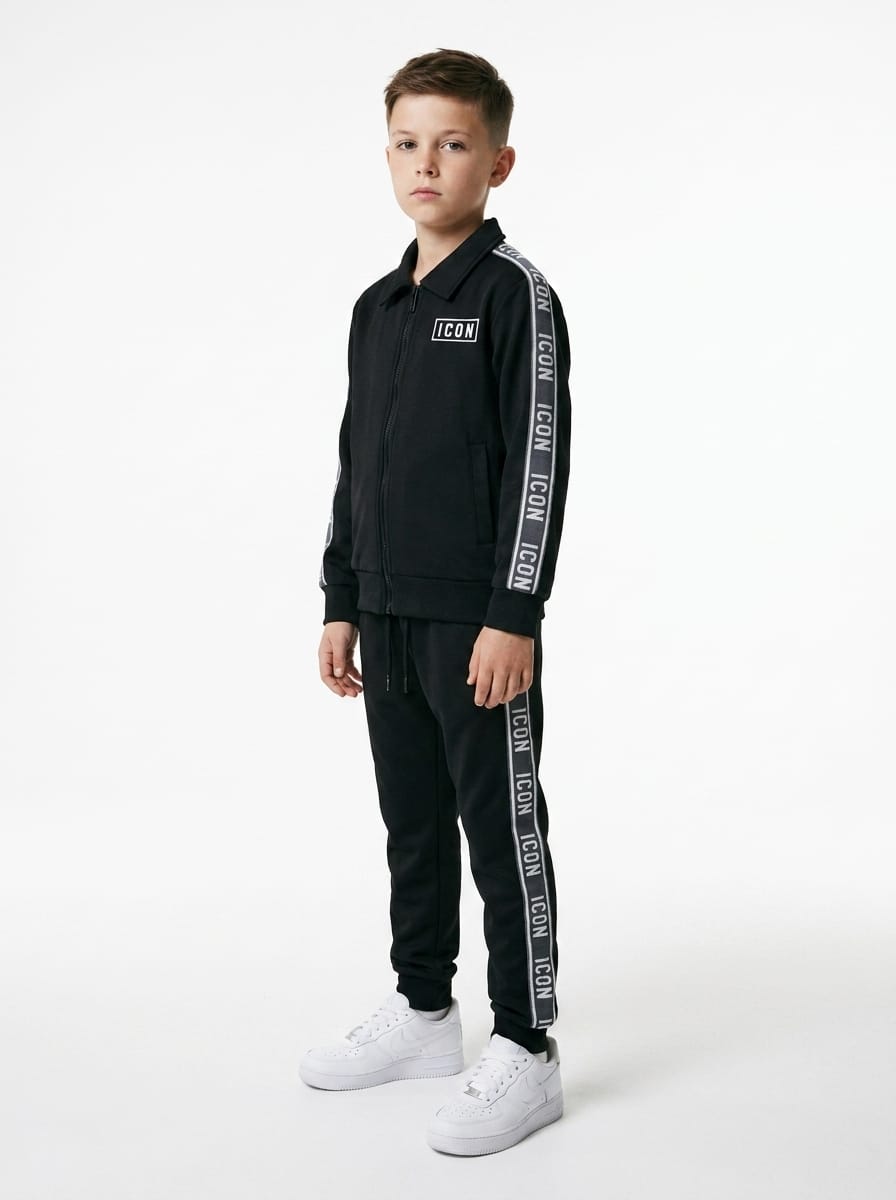 ICON Original Kids BL1119-1 – Zwart – joggingpak voor kids