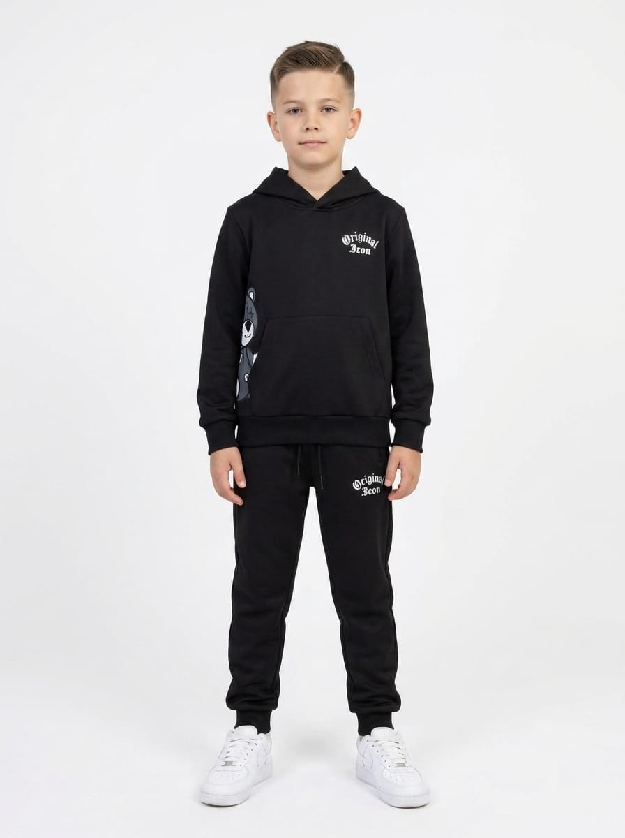 ICON Original Kids BL1128-1 – Zwart – joggingpak voor kids