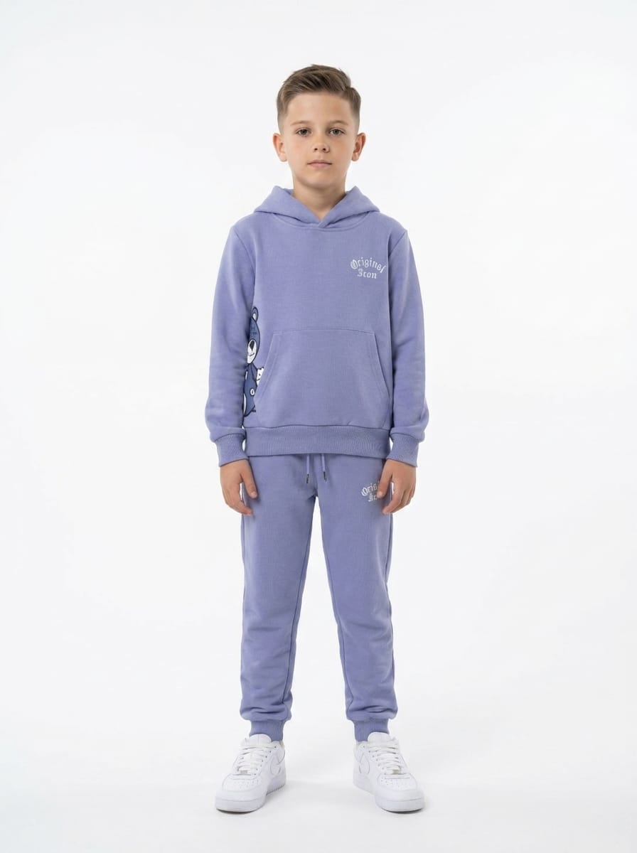 ICON Original Kids BL1128-4 – Blauwgrijs – joggingpak voor kids