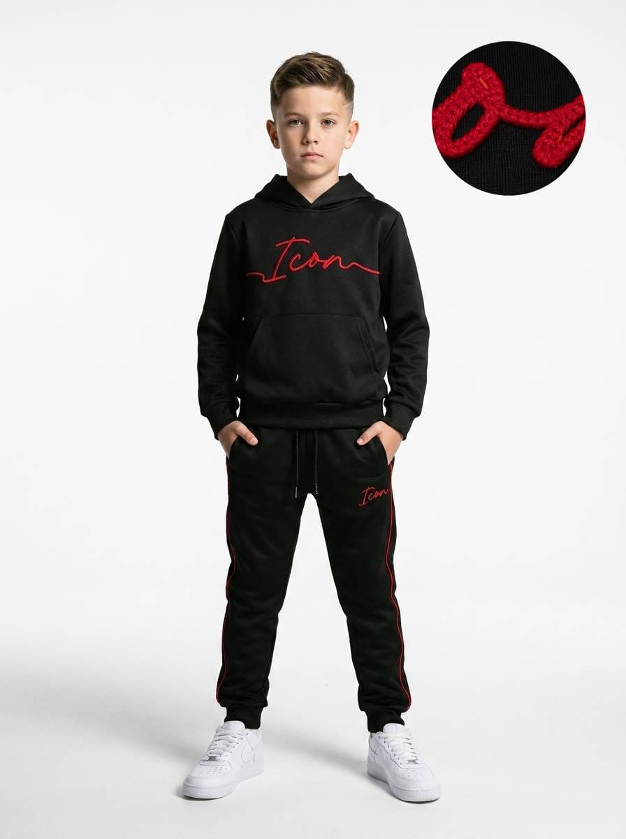 ICON Original Kids BL1135-2 – Zwart – joggingpak voor kids