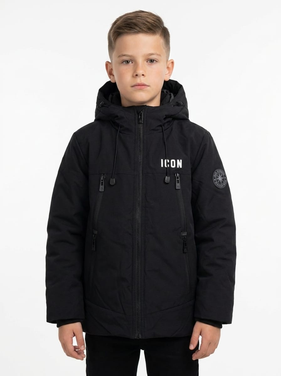 ICON Original Kids DG2604-1 – Zwart – jas voor kids