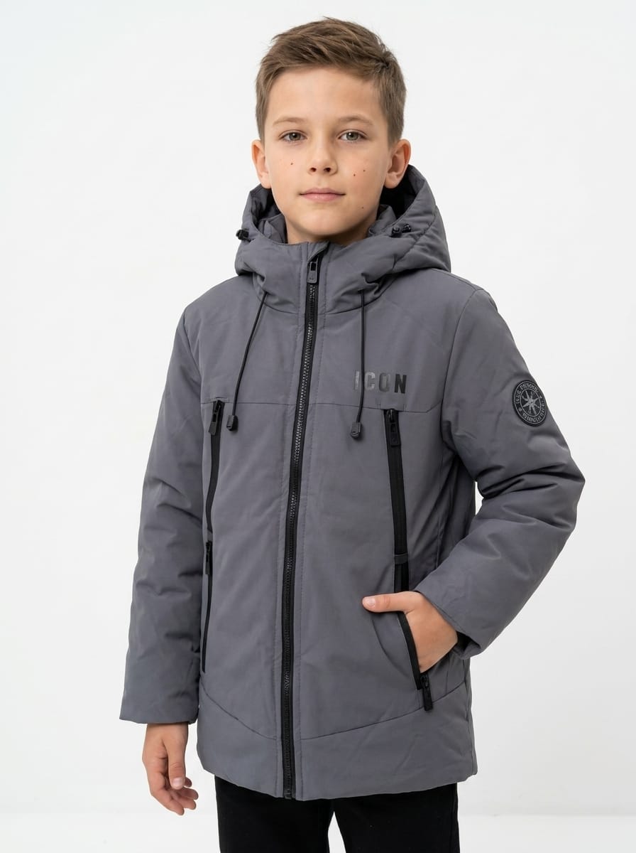 ICON Original Kids DG2604-2 – Grijs – jas voor kids