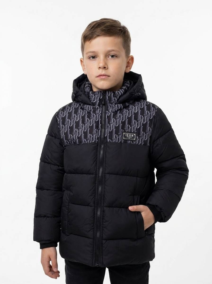 ICON Original Kids DG2608-1 – Zwart – jas voor kids