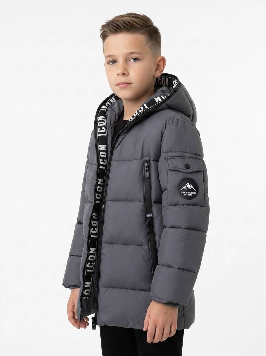 ICON Original Kids DG2623-3 – Grijs – parka voor kids