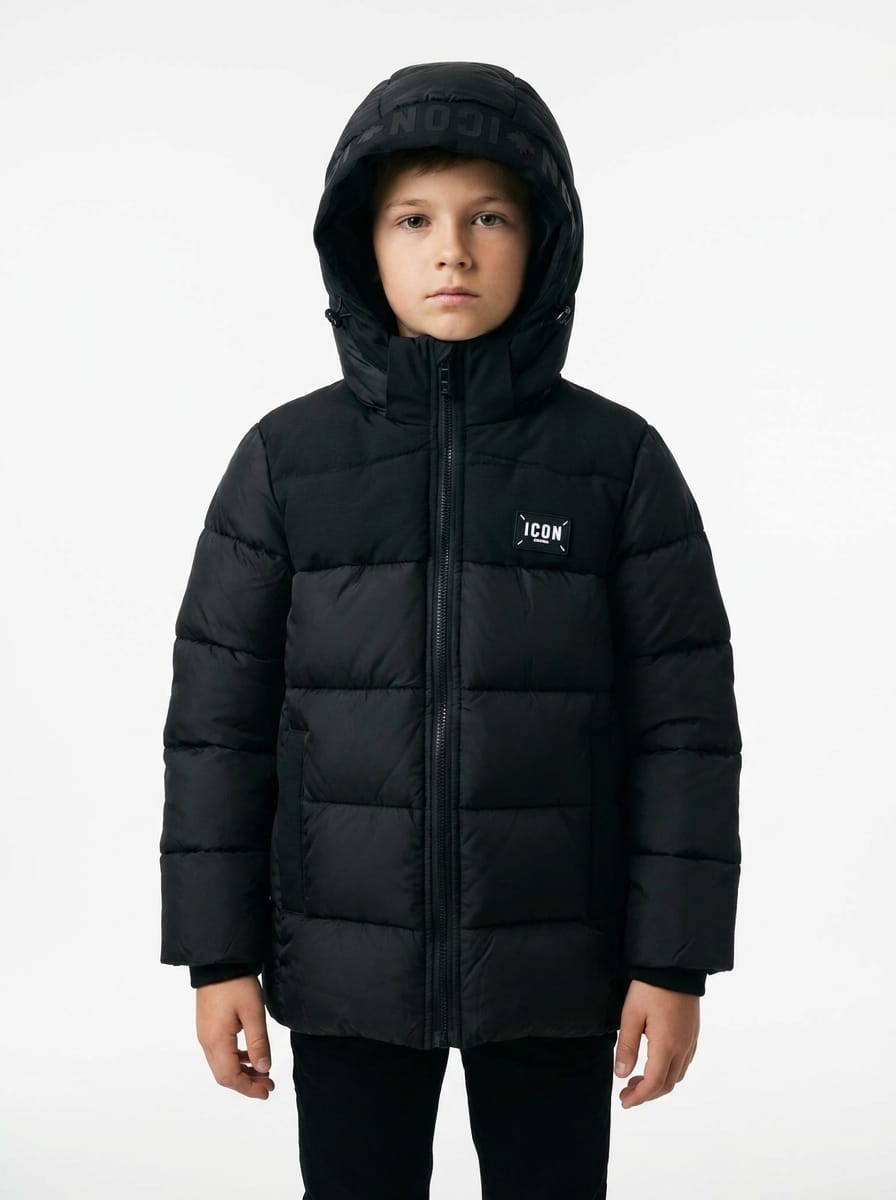 ICON Original Kids DG2625-1 – Zwart – parka voor kids
