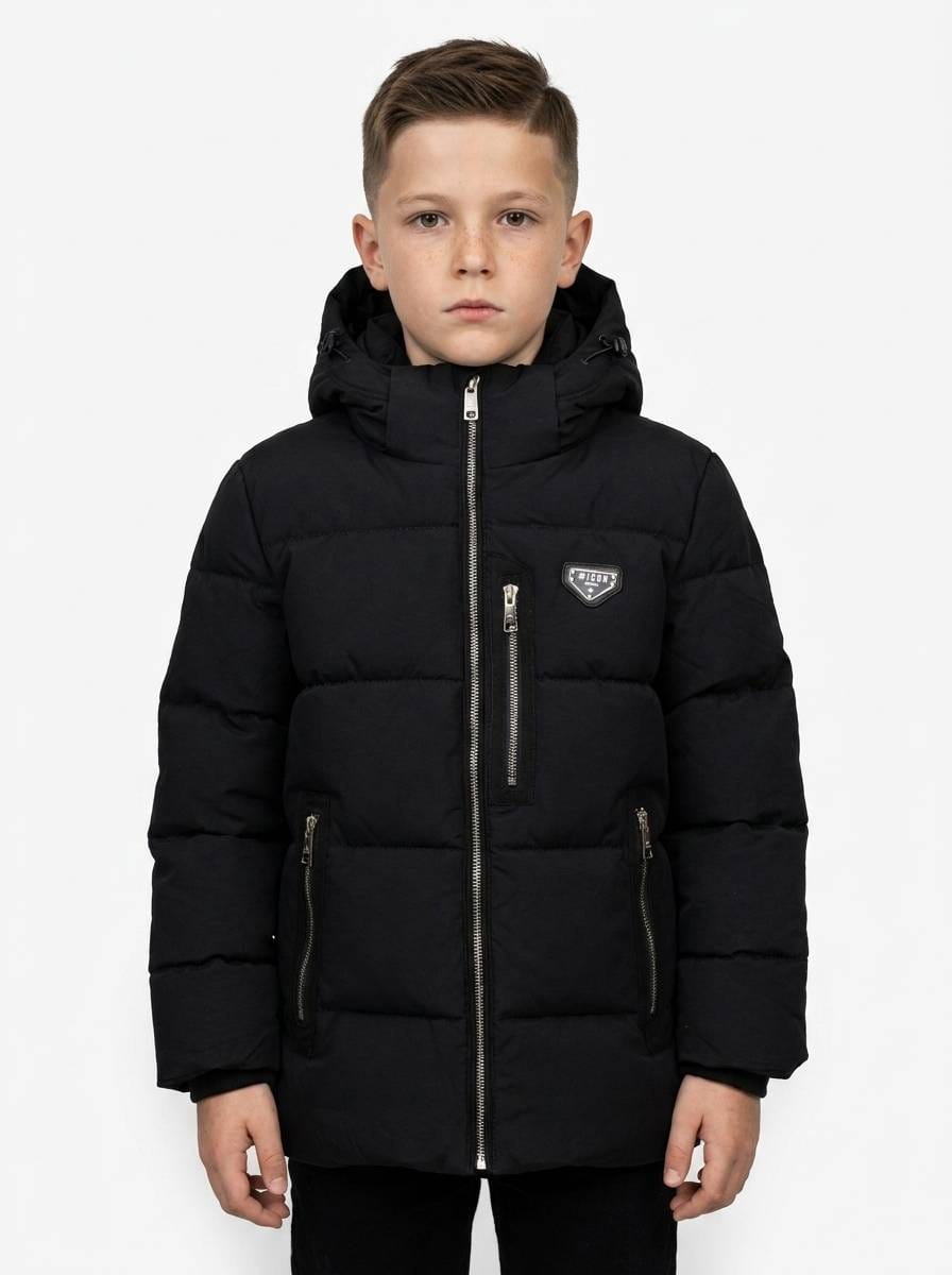 ICON Original Kids DG2656-1 – Zwart – jas voor kids
