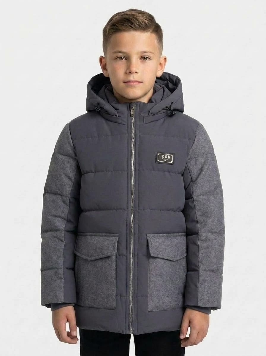 ICON Original Kids DG2658-2 – Grijs – parka voor kids