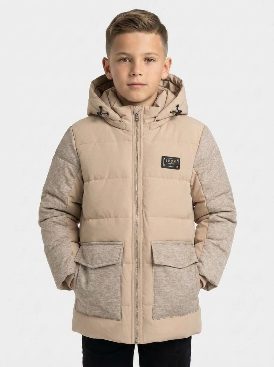 ICON Original Kids DG2658-3 – Zand – parka voor kids