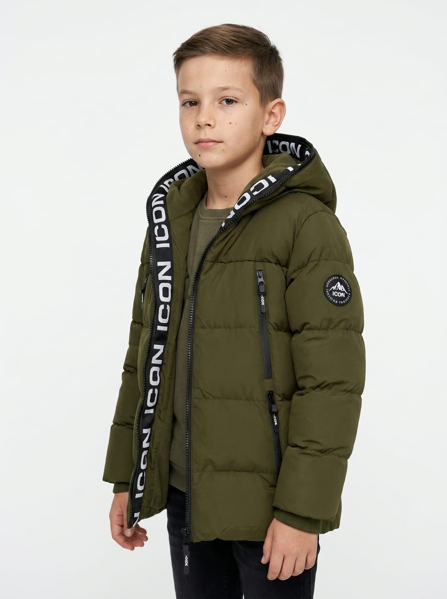 ICON Original Kids KK1341-5 – Legergroen – jas voor kids
