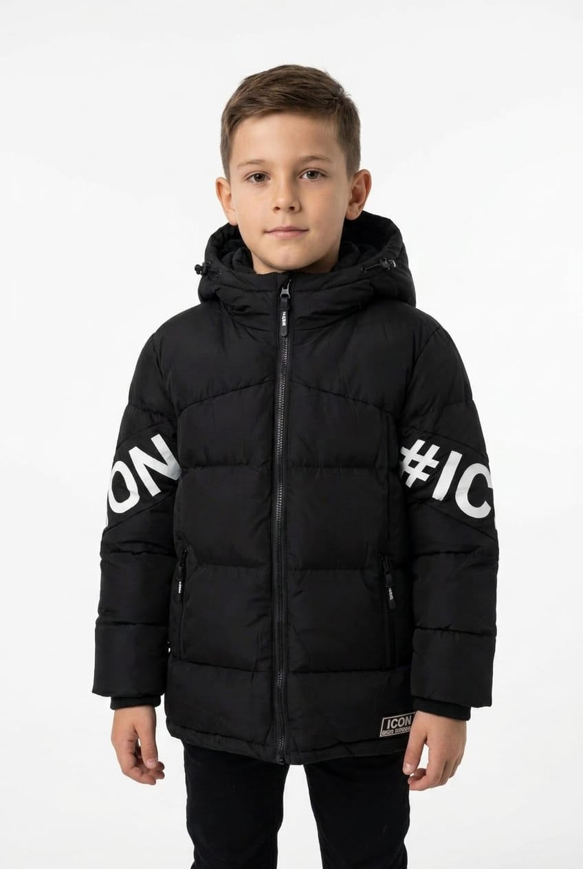 ICON Original Kids KK1342-1 – Zwart – jas voor kids