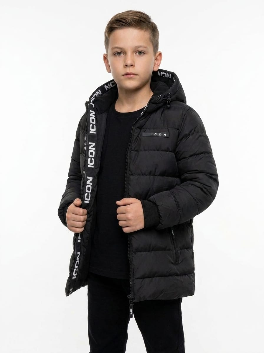 ICON Original Kids KK1346-1 – Zwart – jas voor kids