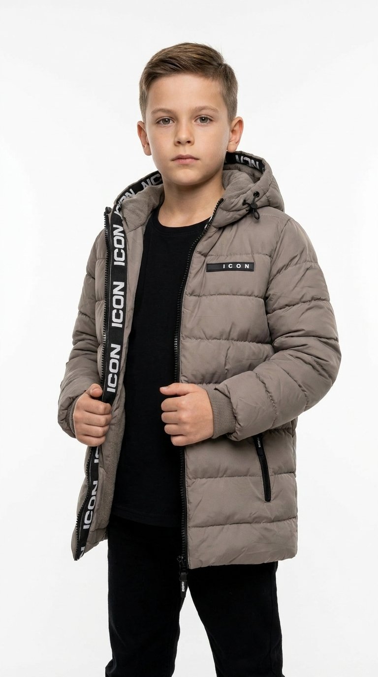 ICON Original Kids KK1346-4 – Taupe – jas voor kids