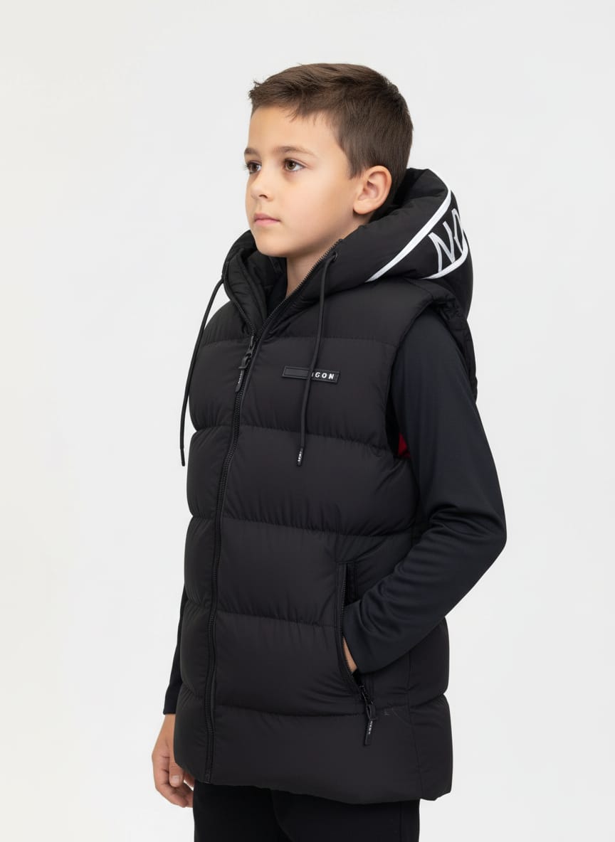 ICON Original Kids KK1663-1 – Zwart – bodywarmer voor kids