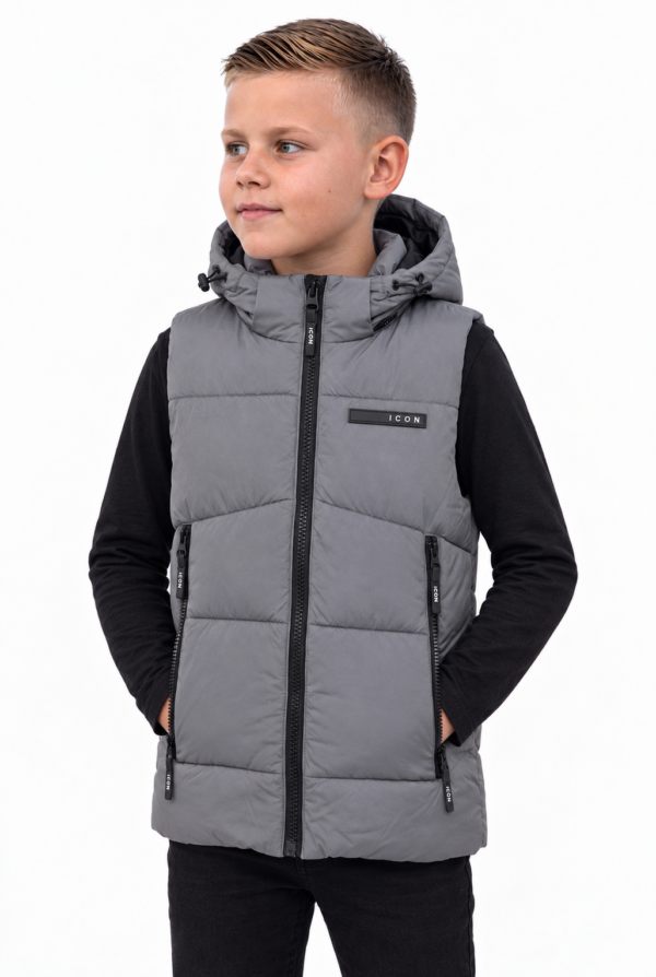 ICON ORIGINAL KK1211-2 GREY – bodywarmer voor kids