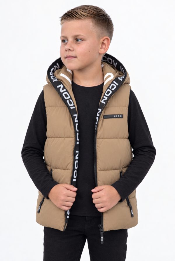 ICON ORIGINAL KK1212-2 BEIGE – bodywarmer voor kids