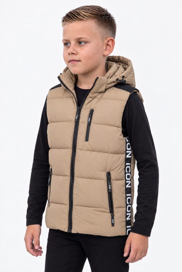 ICON ORIGINAL KK1213-2 BEIGE – bodywarmer voor kids