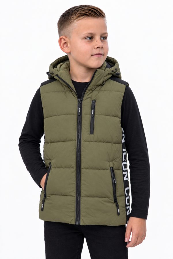 ICON ORIGINAL KK1213-3 KAKI – bodywarmer voor kids