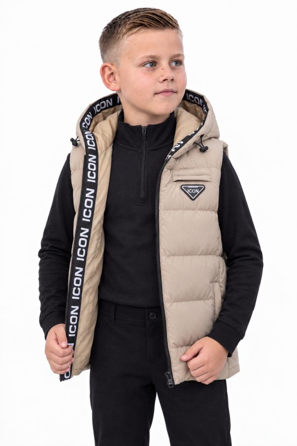 ICON ORIGINAL KK1660-3 BEIGE – bodywarmer voor kids