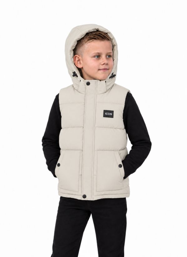 ICON ORIGINAL KK1661-2 BEIGE – bodywarmer voor kids