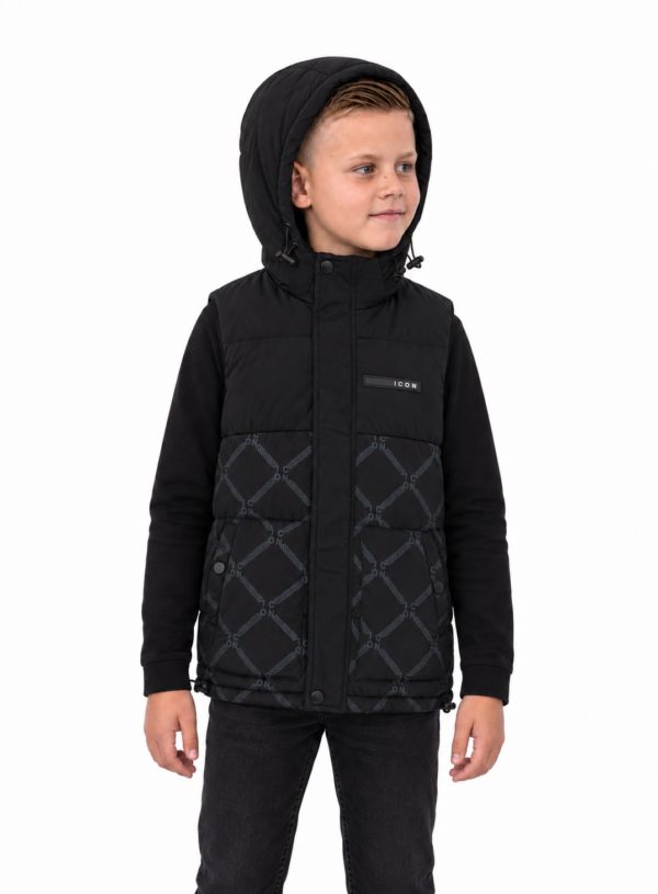 ICON ORIGINAL KK1664-1 BLACK – bodywarmer voor kids