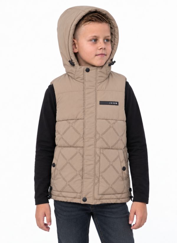 ICON ORIGINAL KK1664-2 BEIGE – bodywarmer voor kids
