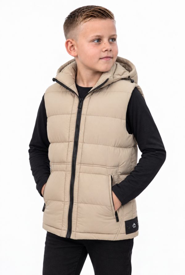 ICON ORIGINAL KK1665-3 BEIGE – bodywarmer voor kids
