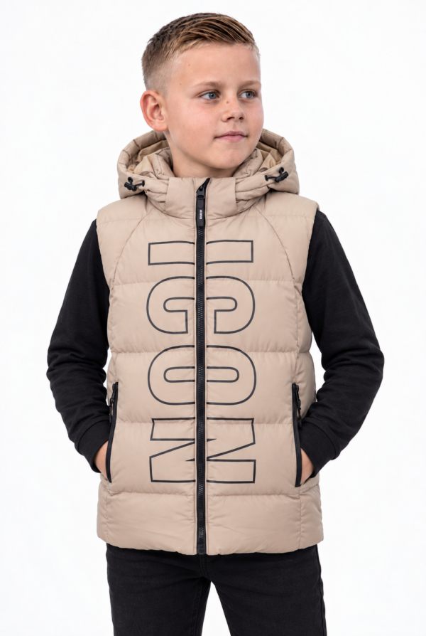 ICON ORIGINAL KK1671-2 BEIGE – bodywarmer voor kids