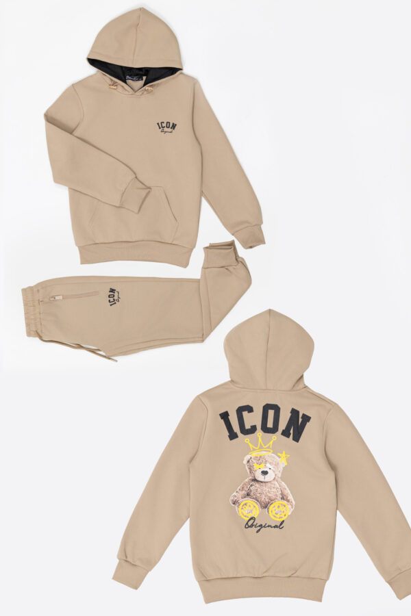ICON ORIGINAL KK1552-3 BEIGE – joggingpak voor kids