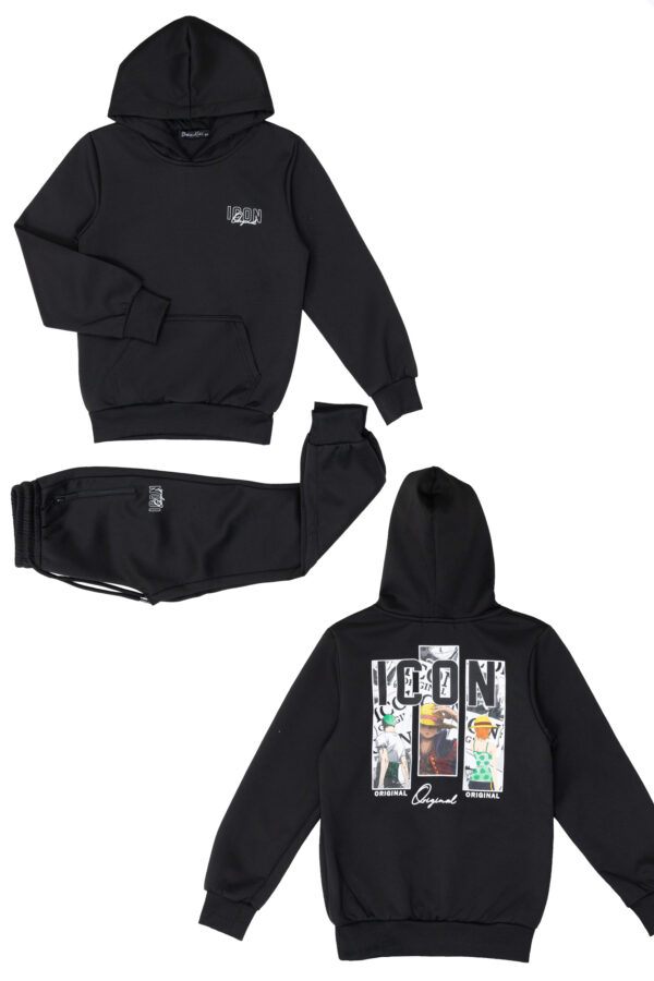 ICON ORIGINAL KK1555-1 BLACK – joggingpak voor kids