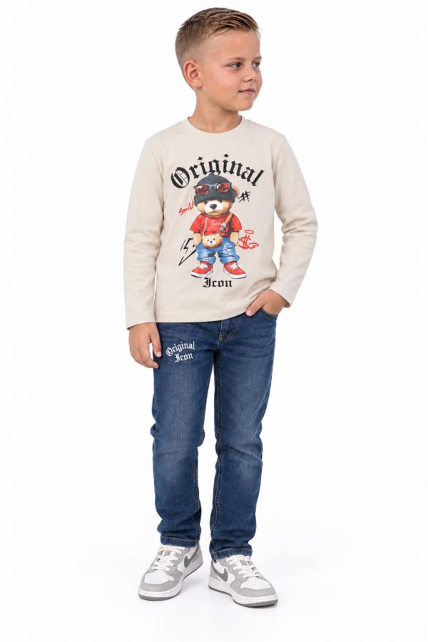 ICON ORIGINAL BL968-2 BEIGE – trui met broek-set voor kids