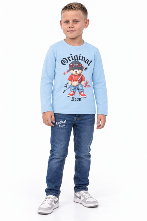 ICON ORIGINAL BL968-3 BLUE – trui met broek-set voor kids