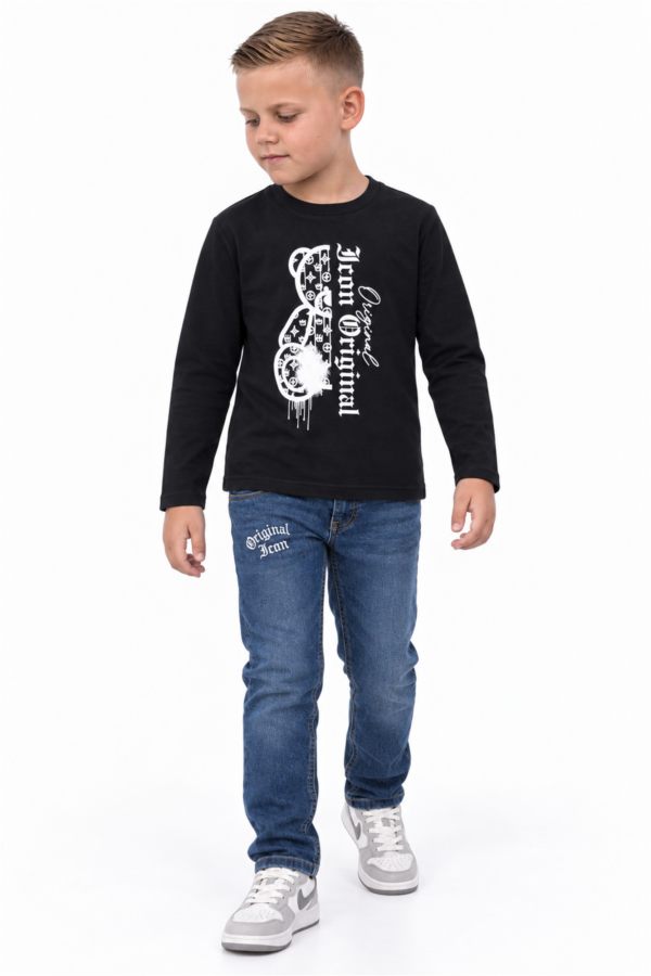 ICON ORIGINAL BL969-1 BLACK – trui met broek-set voor kids