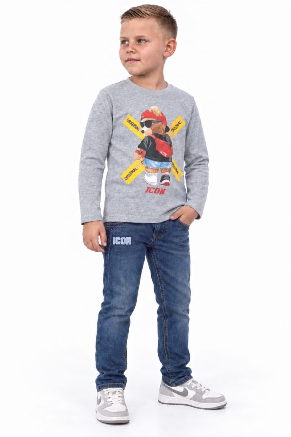 ICON ORIGINAL BL970-2 GREY – trui met broek-set voor kids