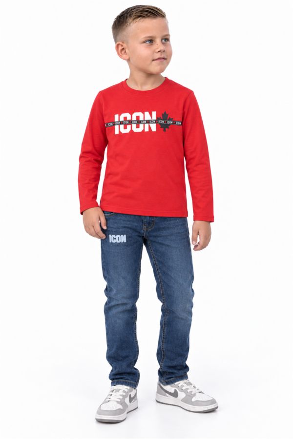 ICON ORIGINAL BL971-3 RED – trui met broek-set voor kids