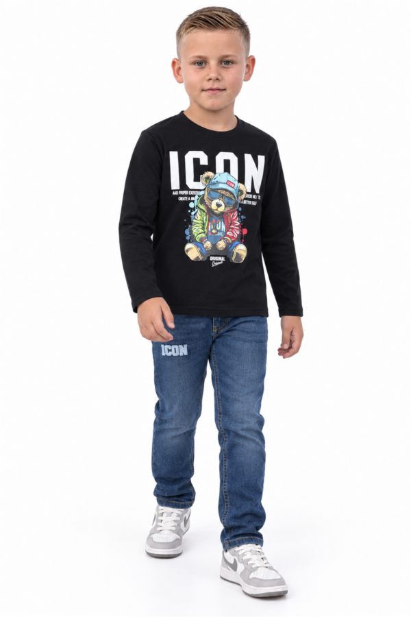 ICON ORIGINAL BL972-1 BLACK – trui met broek-set voor kids