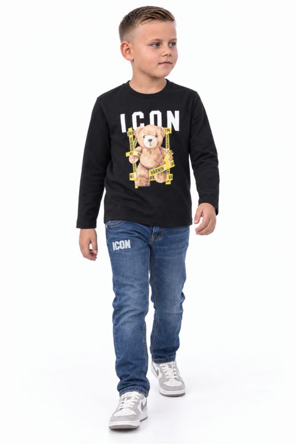 ICON ORIGINAL BL973-1 BLACK – trui met broek-set voor kids