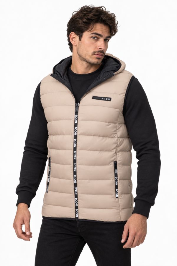 ICON ORIGINAL KD1090-3 (MEN) BEIGE – bodywarmer voor heren