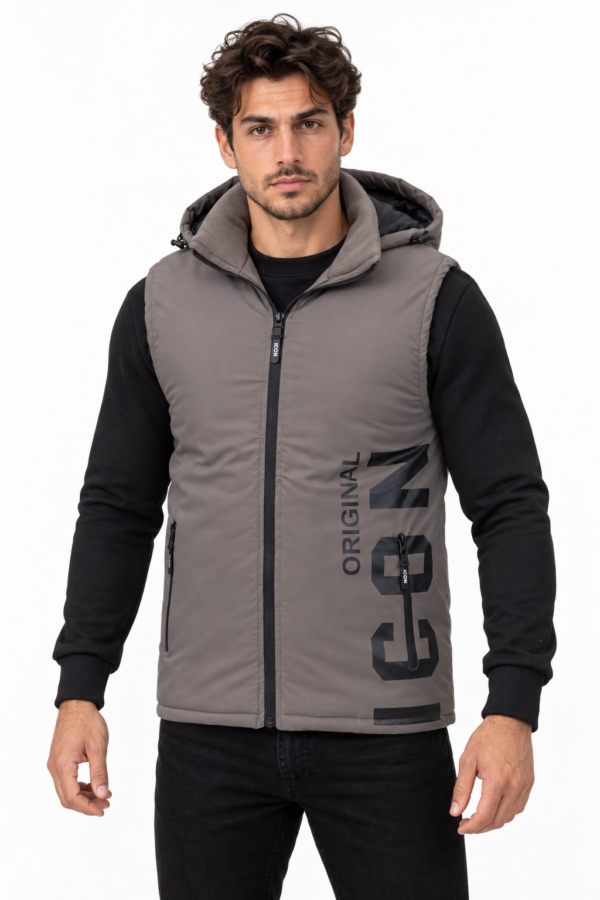 ICON ORIGINAL KD1092-3 (MEN) GREY – bodywarmer voor heren