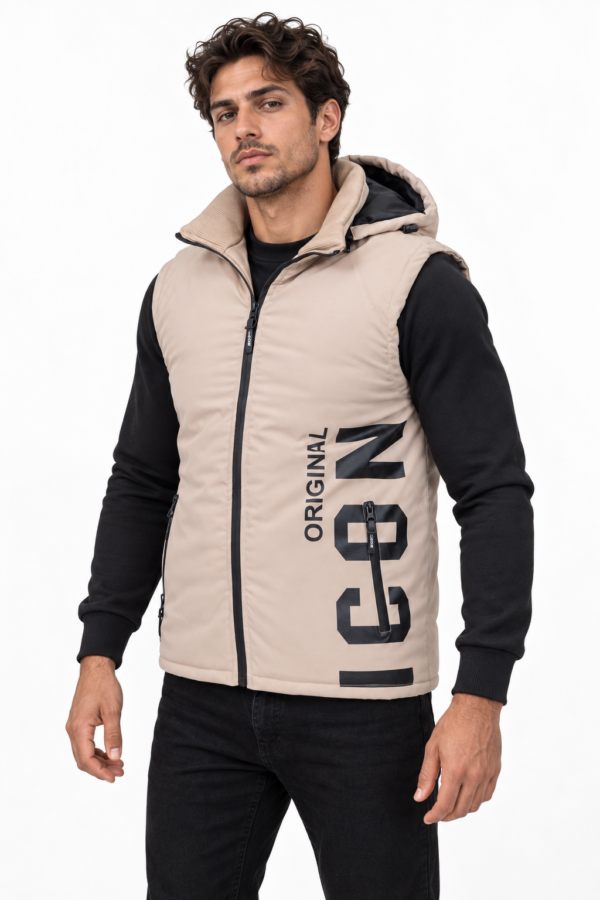 ICON ORIGINAL KD1092-4 (MEN) BEIGE – bodywarmer voor heren