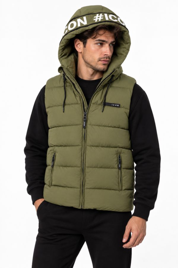 ICON ORIGINAL KD1210-3 (MEN) KAKI – bodywarmer voor heren