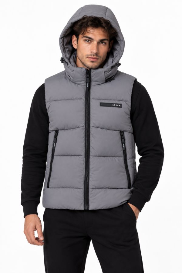 ICON ORIGINAL KD1211-2 (MEN) GREY – bodywarmer voor heren