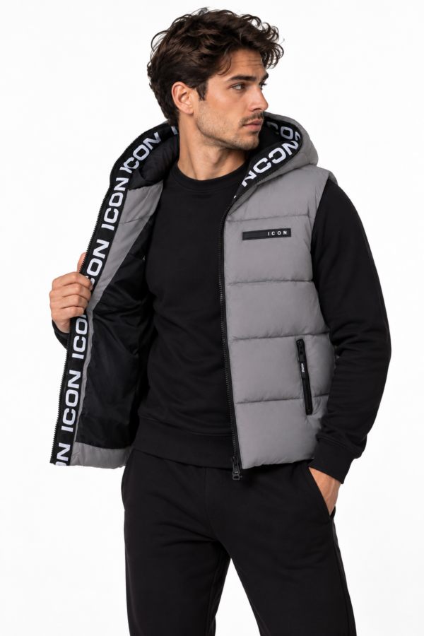 ICON ORIGINAL KD1212-3 (MEN) GREY – bodywarmer voor heren
