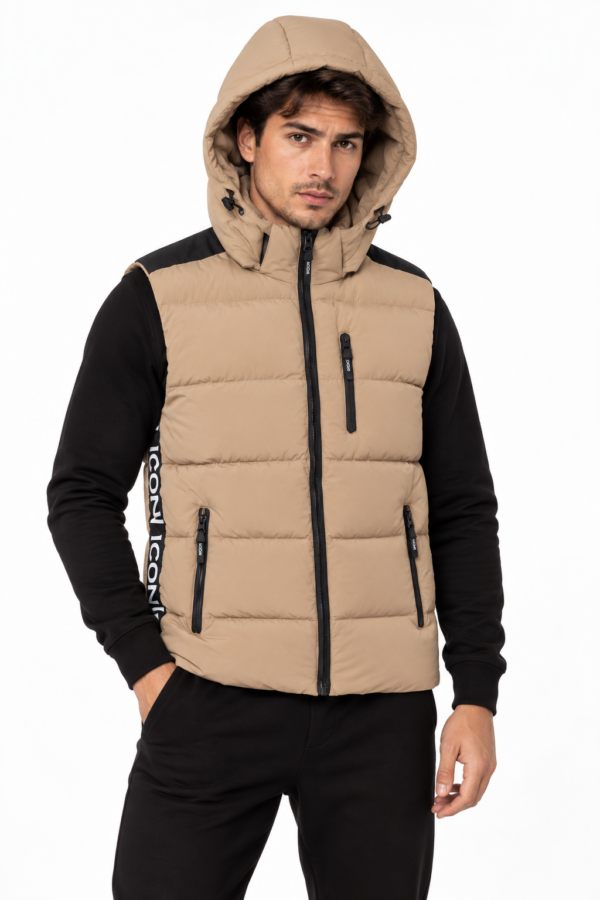 ICON ORIGINAL KD1213-2 (MEN) BEIGE – bodywarmer voor heren
