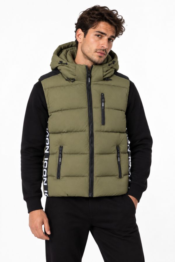 ICON ORIGINAL KD1213-3 (MEN) KAKI – bodywarmer voor heren