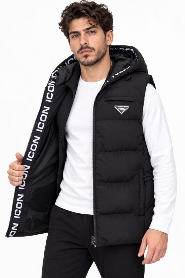 ICON ORIGINAL KD1660-1 (MEN) BLACK – bodywarmer voor heren