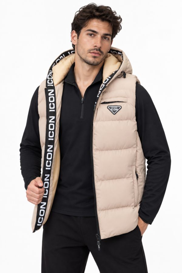 ICON ORIGINAL KD1660-3 (MEN) BEIGE – bodywarmer voor heren