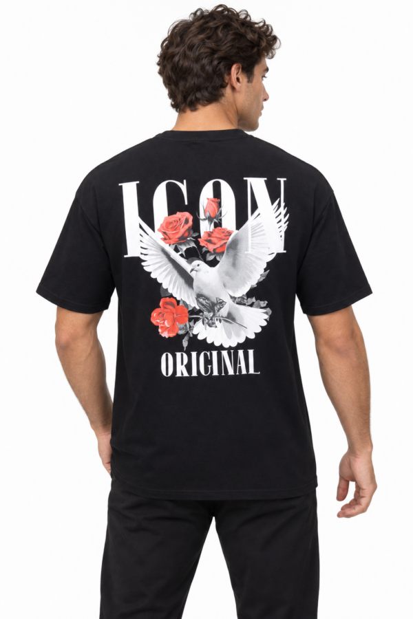 ICON ORIGINAL TX1285-1 (MEN). BLACK – t-shirt voor heren