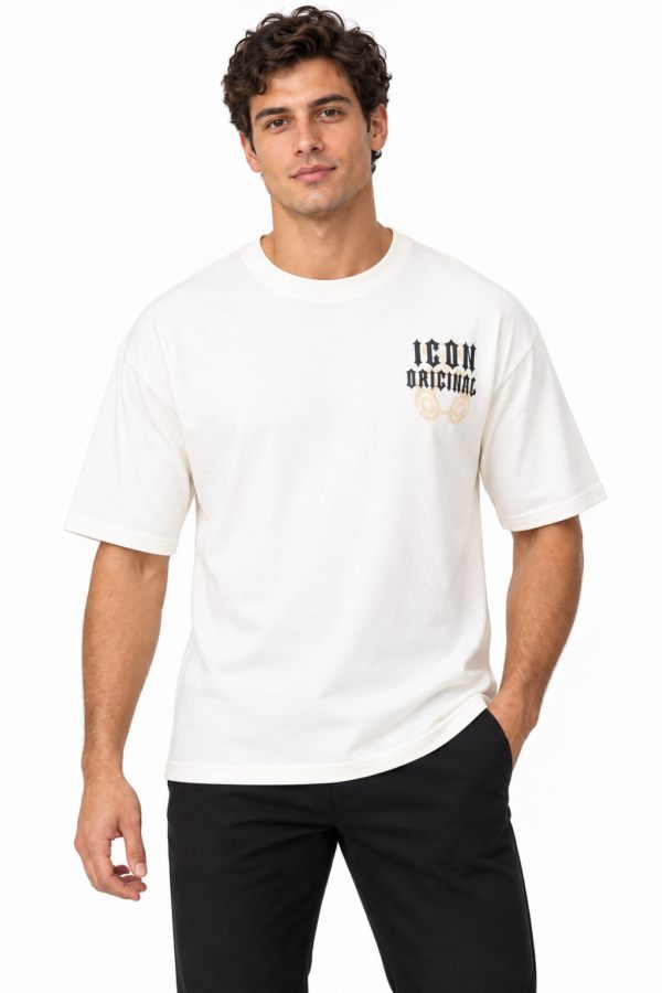 ICON ORIGINAL TX1288-3 (MEN) CREAM – t-shirt voor heren