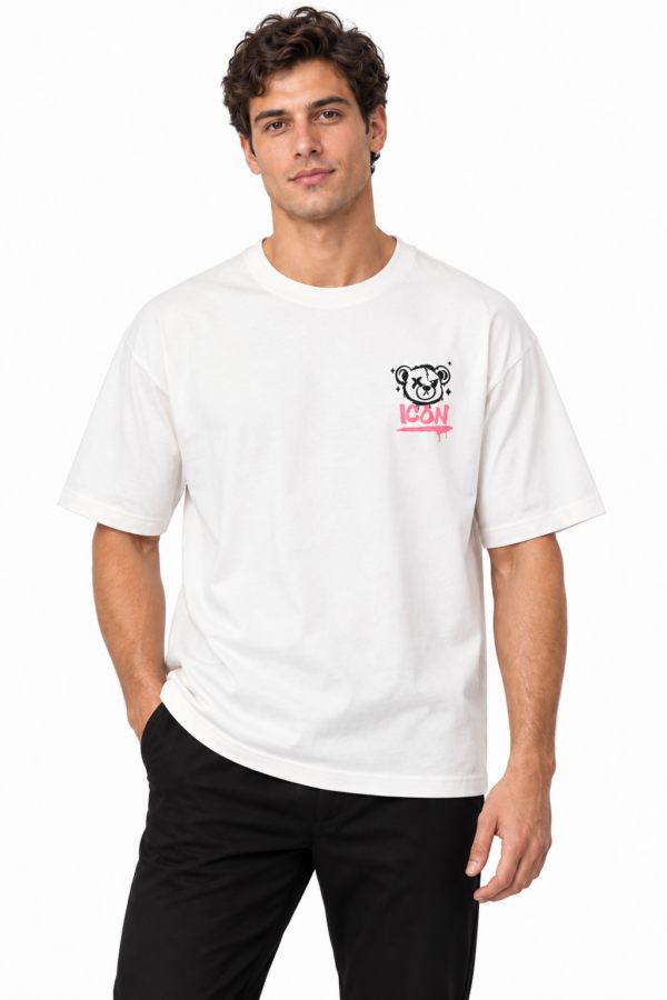 ICON ORIGINAL TX1292-8 (MEN) CREAM – t-shirt voor heren
